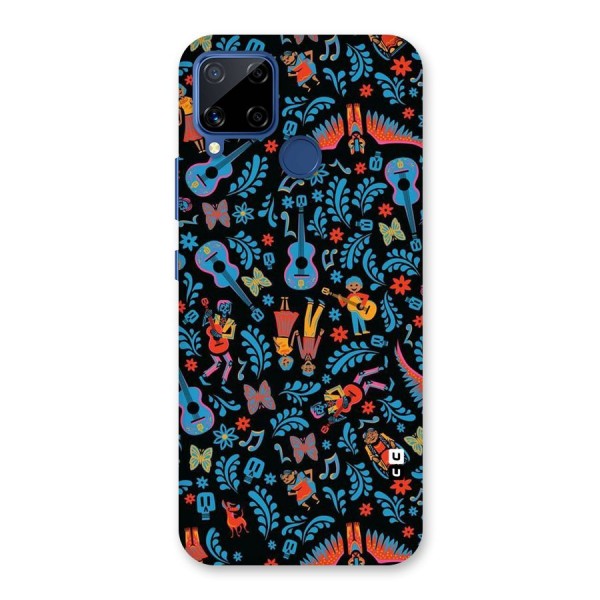 Blue Guitar Pattern Back Case for Realme C12