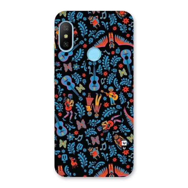 Blue Guitar Pattern Back Case for Redmi 6 Pro