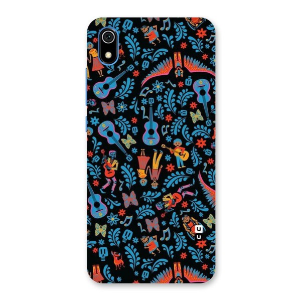 Blue Guitar Pattern Back Case for Redmi 7A