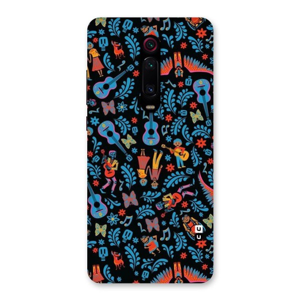 Blue Guitar Pattern Back Case for Redmi K20 Pro