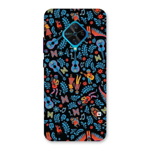 Blue Guitar Pattern Back Case for Vivo S1 Pro