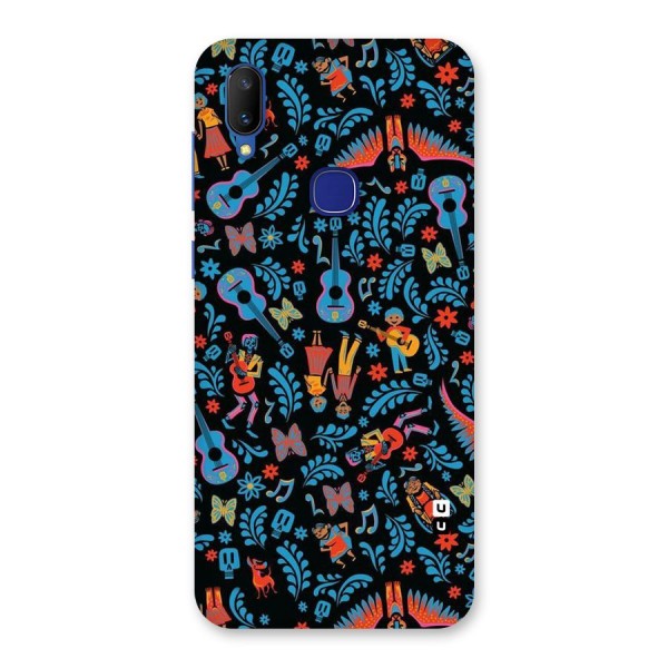 Blue Guitar Pattern Back Case for Vivo V11