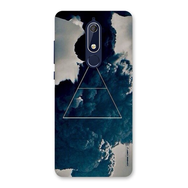 Blue Hue Smoke Back Case for Nokia 5.1