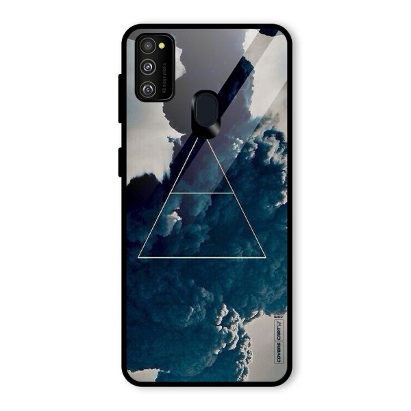 Blue Hue Smoke Glass Back Case for Galaxy M30s