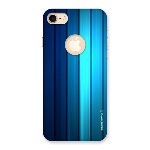 Blue Hues Back Case for iPhone 8 Logo Cut