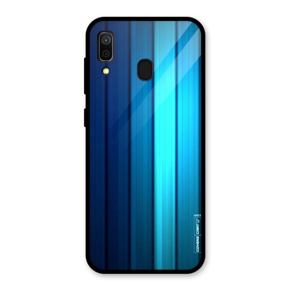 Blue Hues Glass Back Case for Galaxy A30