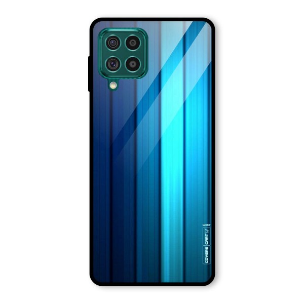 Blue Hues Glass Back Case for Galaxy F62