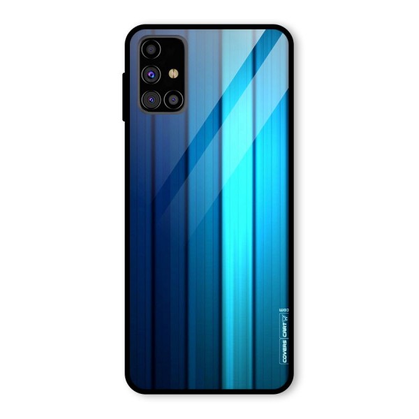 Blue Hues Glass Back Case for Galaxy M31s