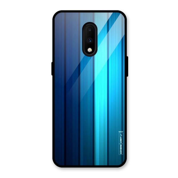 Blue Hues Glass Back Case for OnePlus 7