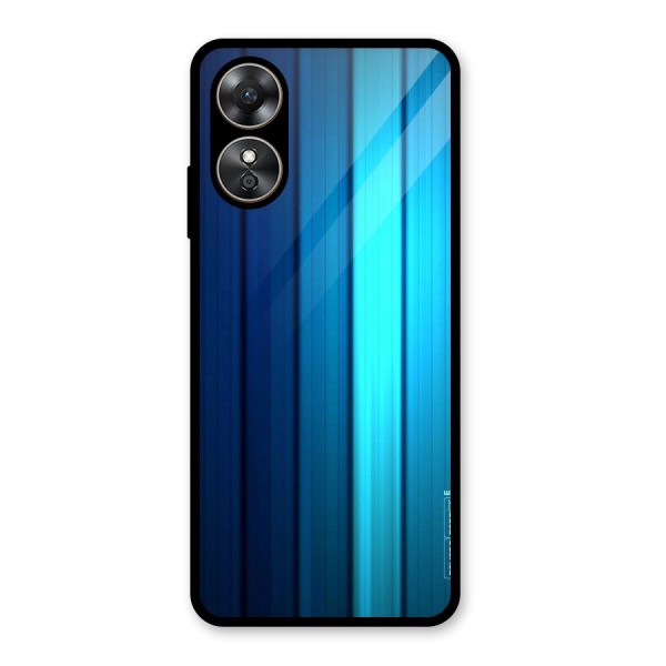 Blue Hues Glass Back Case for Oppo A17