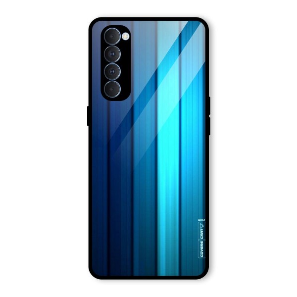 Blue Hues Glass Back Case for Oppo Reno4 Pro