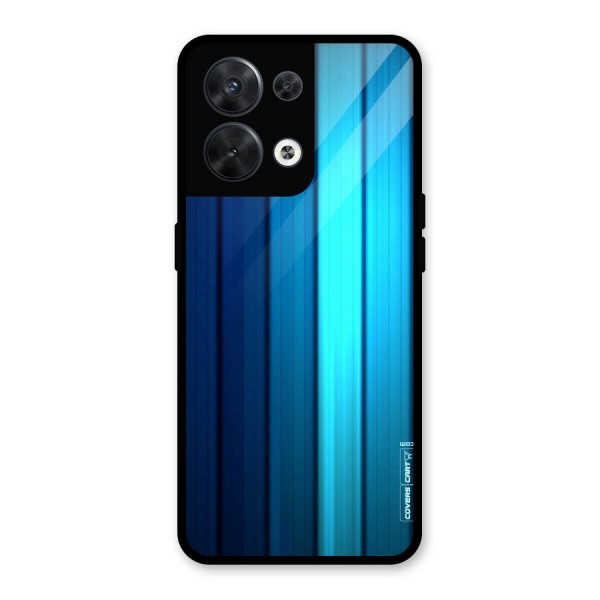 Blue Hues Glass Back Case for Oppo Reno8 5G