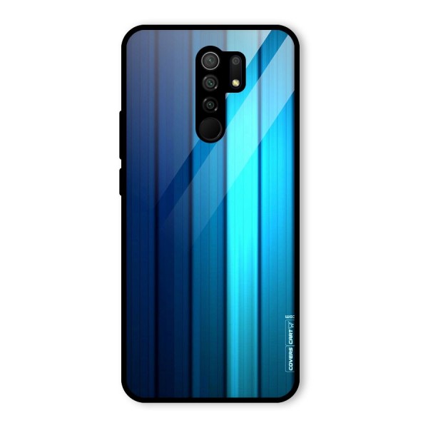 Blue Hues Glass Back Case for Redmi 9 Prime