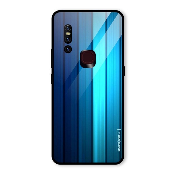 Blue Hues Glass Back Case for Vivo V15