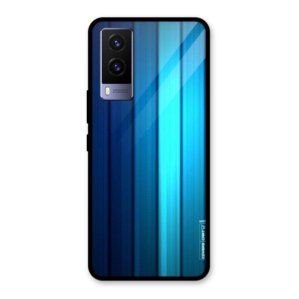 Blue Hues Glass Back Case for Vivo V21e 5G