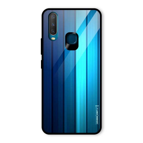 Blue Hues Glass Back Case for Vivo Y12