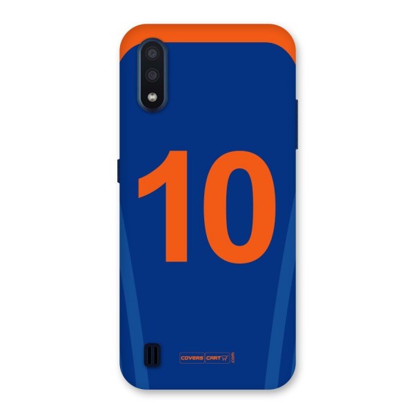 Blue Jersey Back Case for Galaxy M01