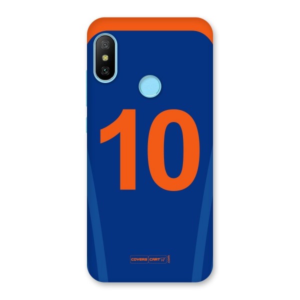 Blue Jersey Back Case for Redmi 6 Pro