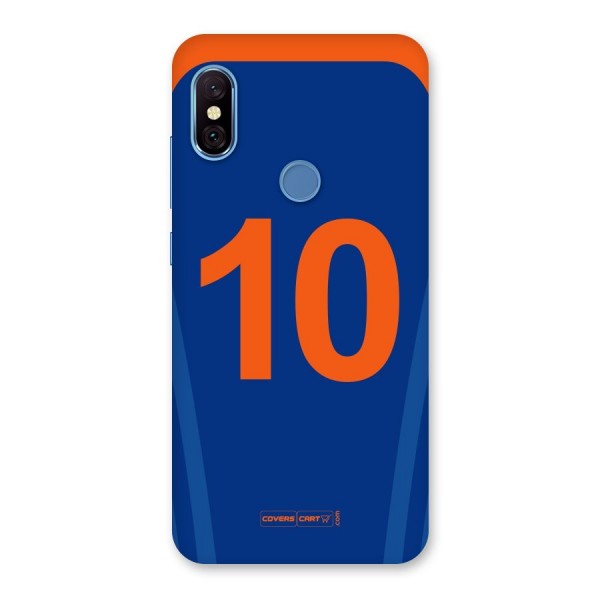 Blue Jersey Back Case for Redmi Note 6 Pro