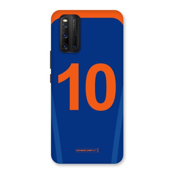 Blue Jersey Back Case for Vivo iQOO 3