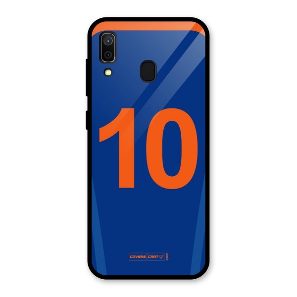 Blue Jersey Glass Back Case for Galaxy A30