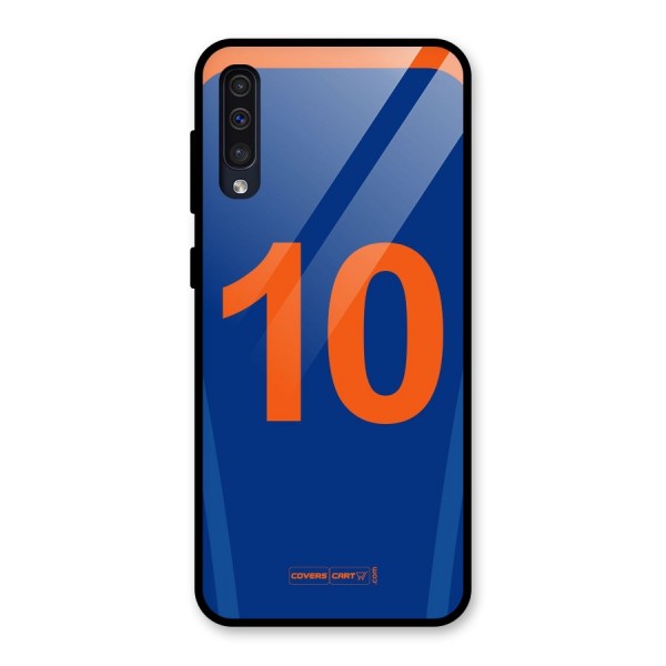 Blue Jersey Glass Back Case for Galaxy A50s