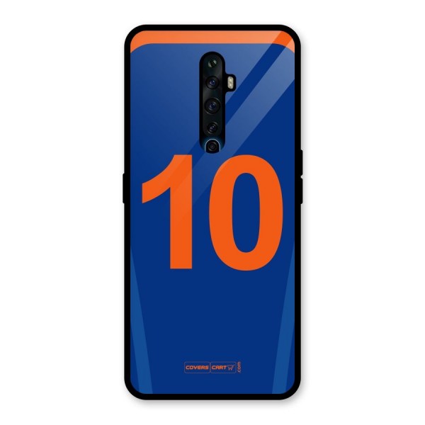 Blue Jersey Glass Back Case for Oppo Reno2 Z