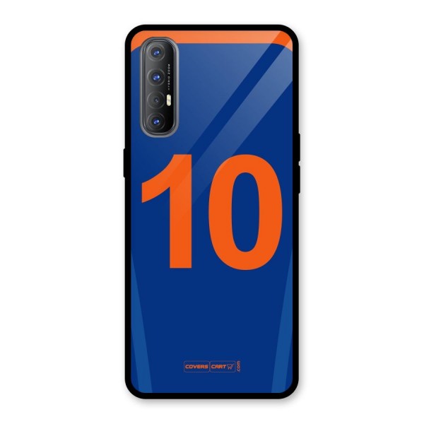 Blue Jersey Glass Back Case for Oppo Reno3 Pro