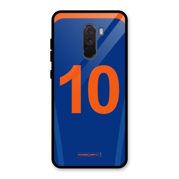 Blue Jersey Glass Back Case for Poco F1