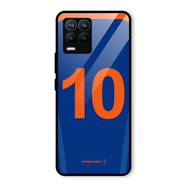 Blue Jersey Glass Back Case for Realme 8 Pro