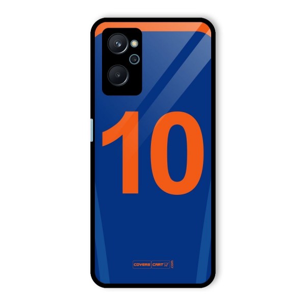 Blue Jersey Glass Back Case for Realme 9i