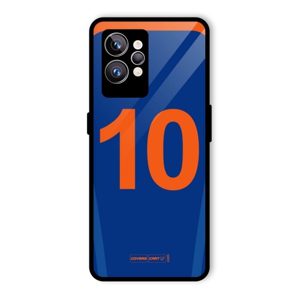 Blue Jersey Glass Back Case for Realme GT2 Pro