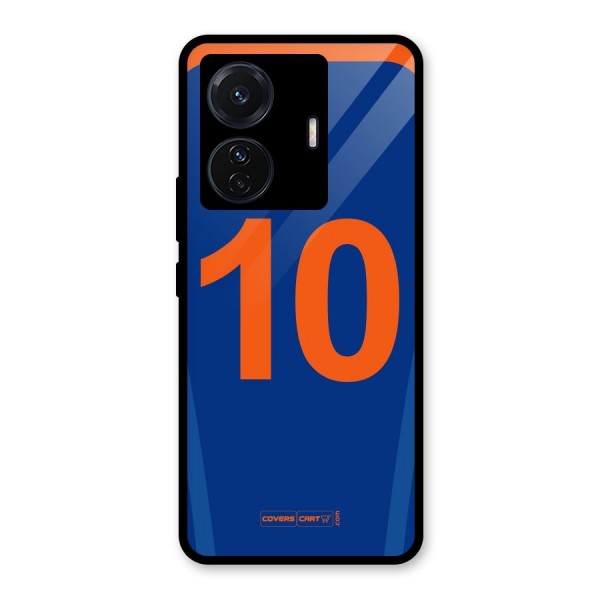 Blue Jersey Glass Back Case for Vivo T1 Pro