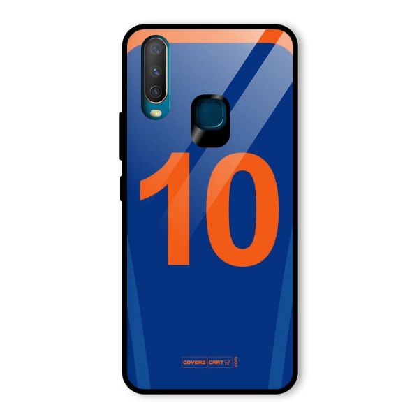 Blue Jersey Glass Back Case for Vivo Y12