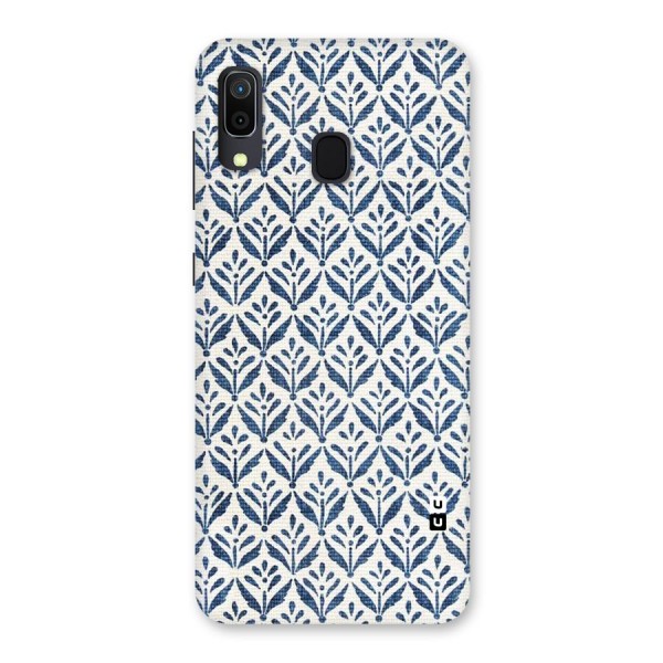 Blue Leaf Back Case for Galaxy A20