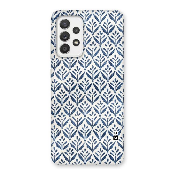 Blue Leaf Back Case for Galaxy A52