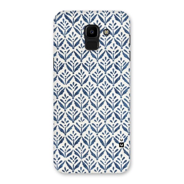 Blue Leaf Back Case for Galaxy J6