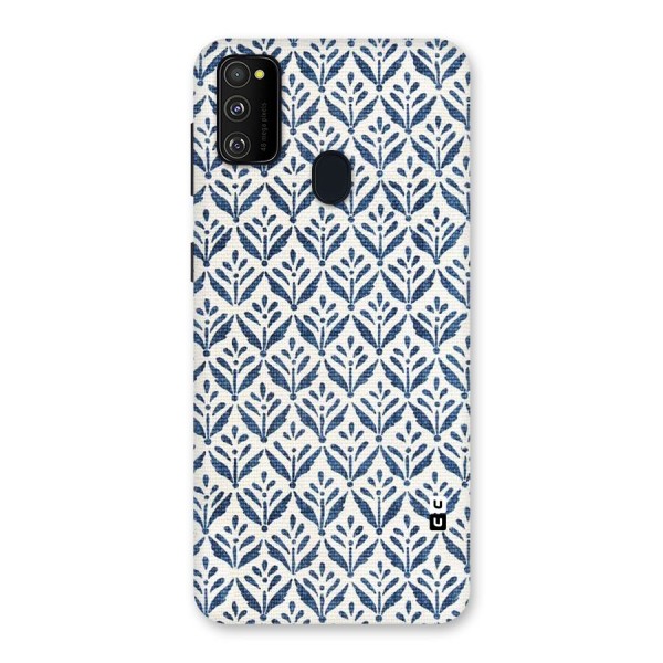 Blue Leaf Back Case for Galaxy M21