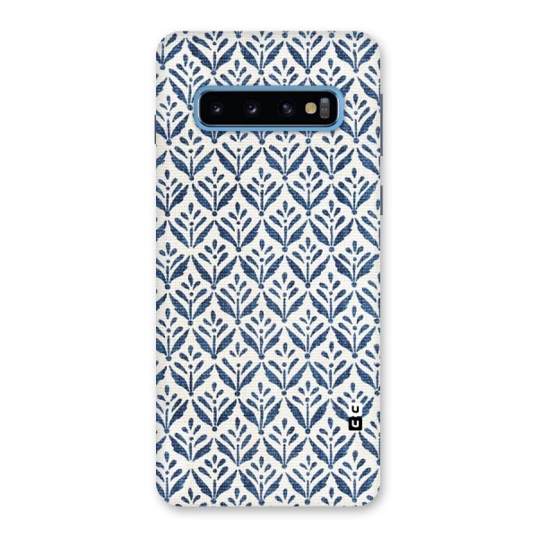 Blue Leaf Back Case for Galaxy S10