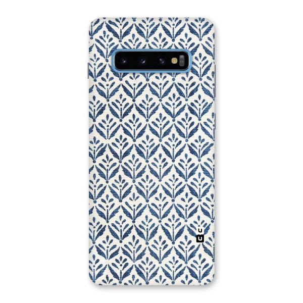 Blue Leaf Back Case for Galaxy S10 Plus