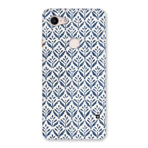 Blue Leaf Back Case for Google Pixel 3 XL