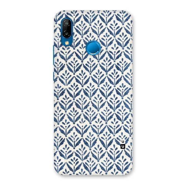 Blue Leaf Back Case for Huawei P20 Lite