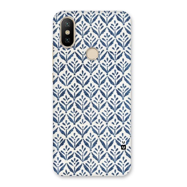 Blue Leaf Back Case for Mi A2