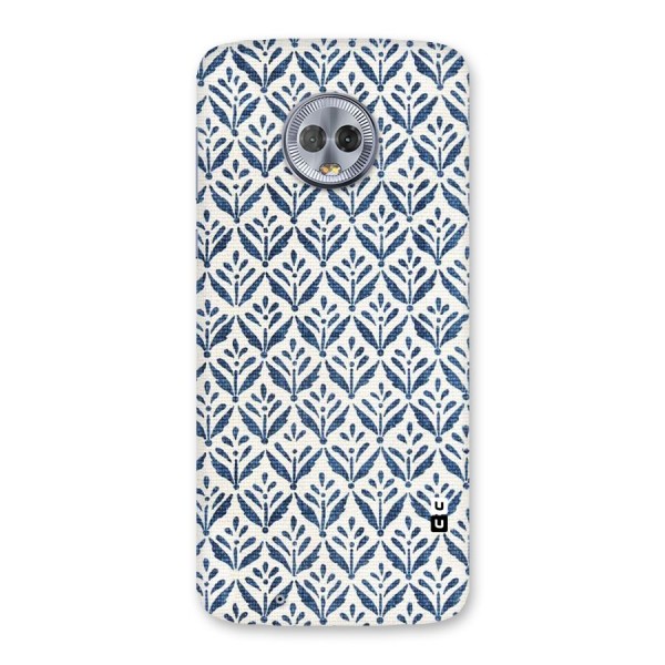 Blue Leaf Back Case for Moto G6