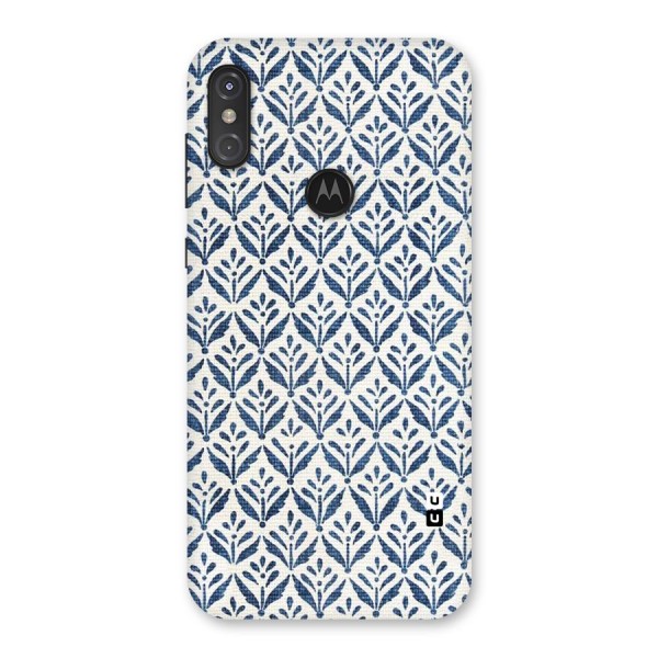 Blue Leaf Back Case for Motorola One Power