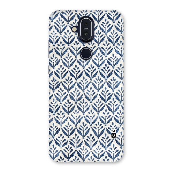 Blue Leaf Back Case for Nokia 8.1