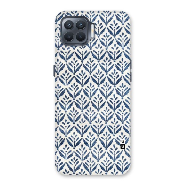 Blue Leaf Back Case for Oppo F17 Pro