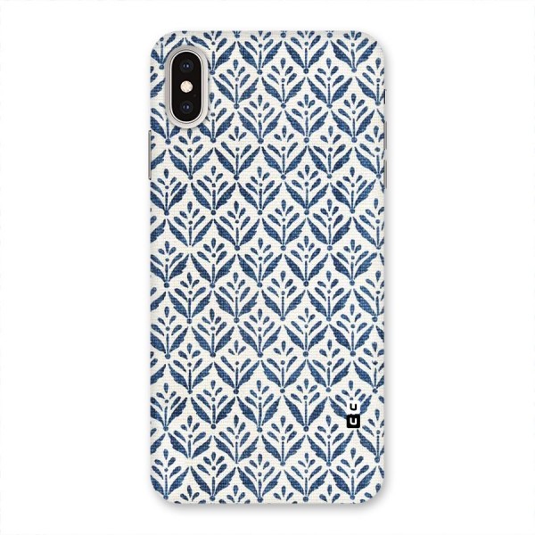 Blue Leaf Back Case for iPhone XS Max