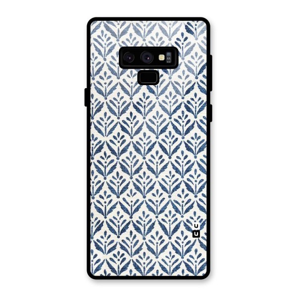 Blue Leaf Glass Back Case for Galaxy Note 9