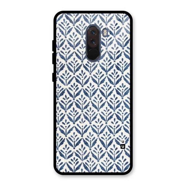 Blue Leaf Glass Back Case for Poco F1